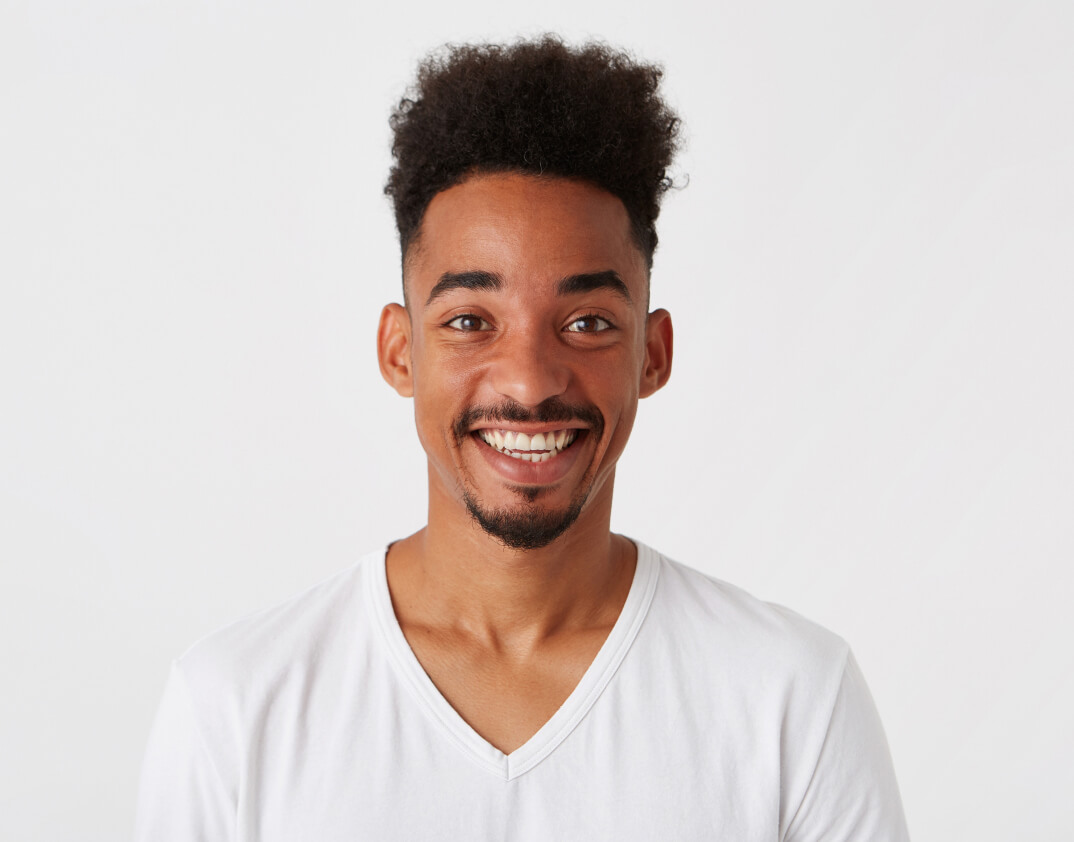 Portrait Cheerful Attractive African American Young Man 1 1